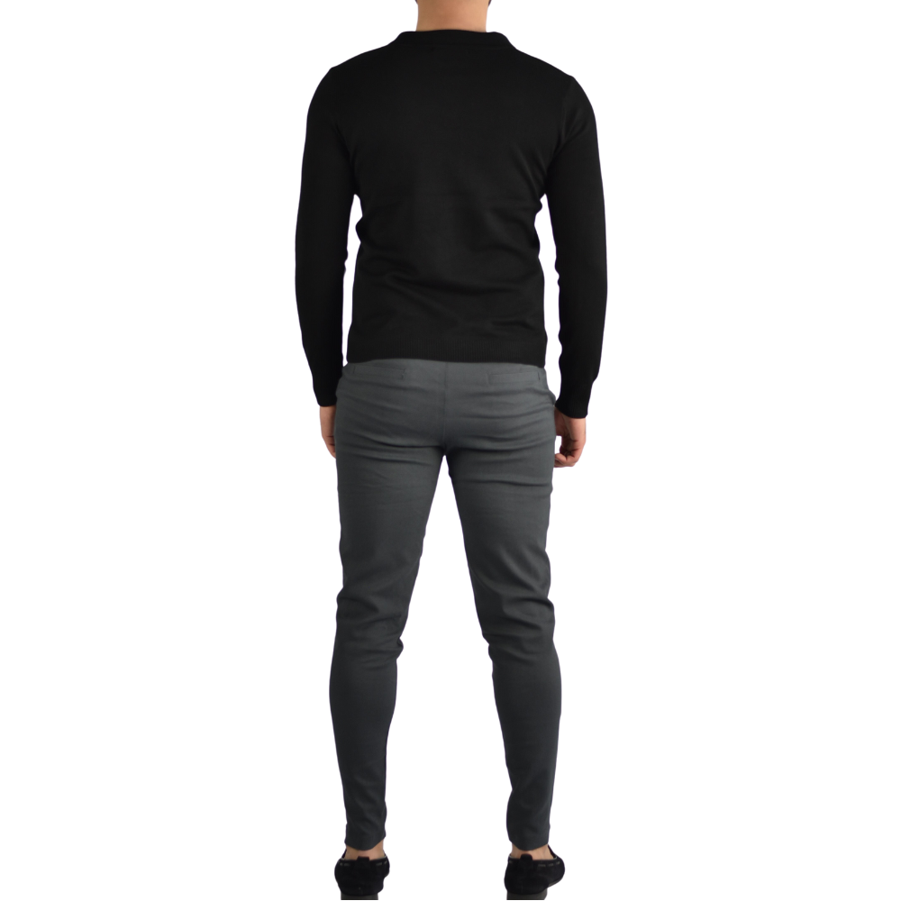 Polo Long Sleeve in Black