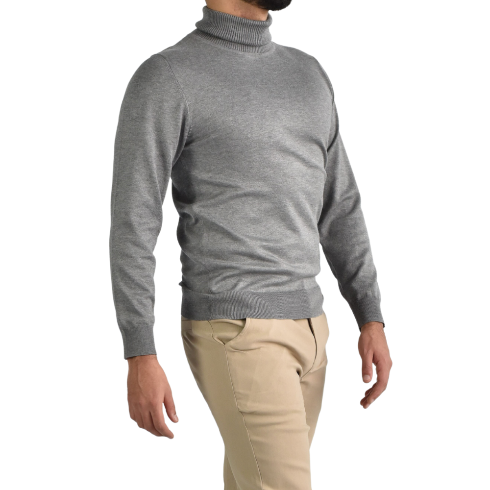 Turtleneck Wool in Grey