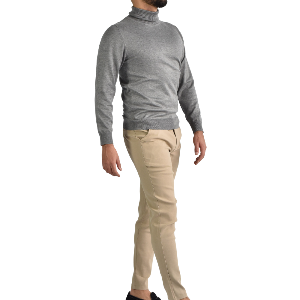 Turtleneck Wool in Grey