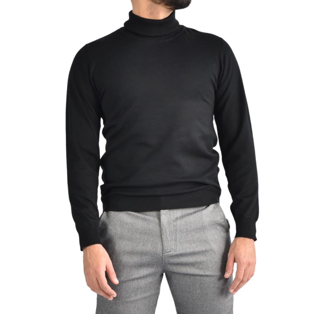 Turtleneck Wool in Black