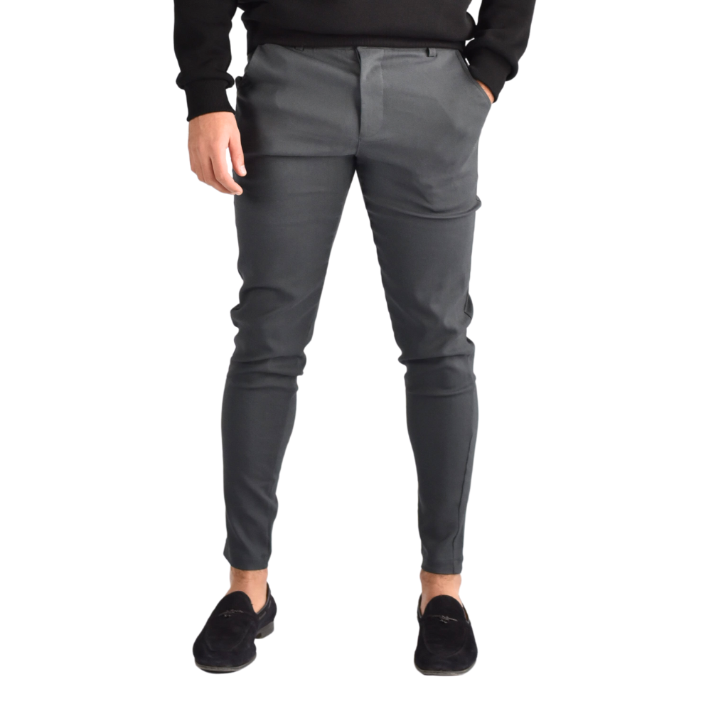 Pantalon stretch in Dark-Grey