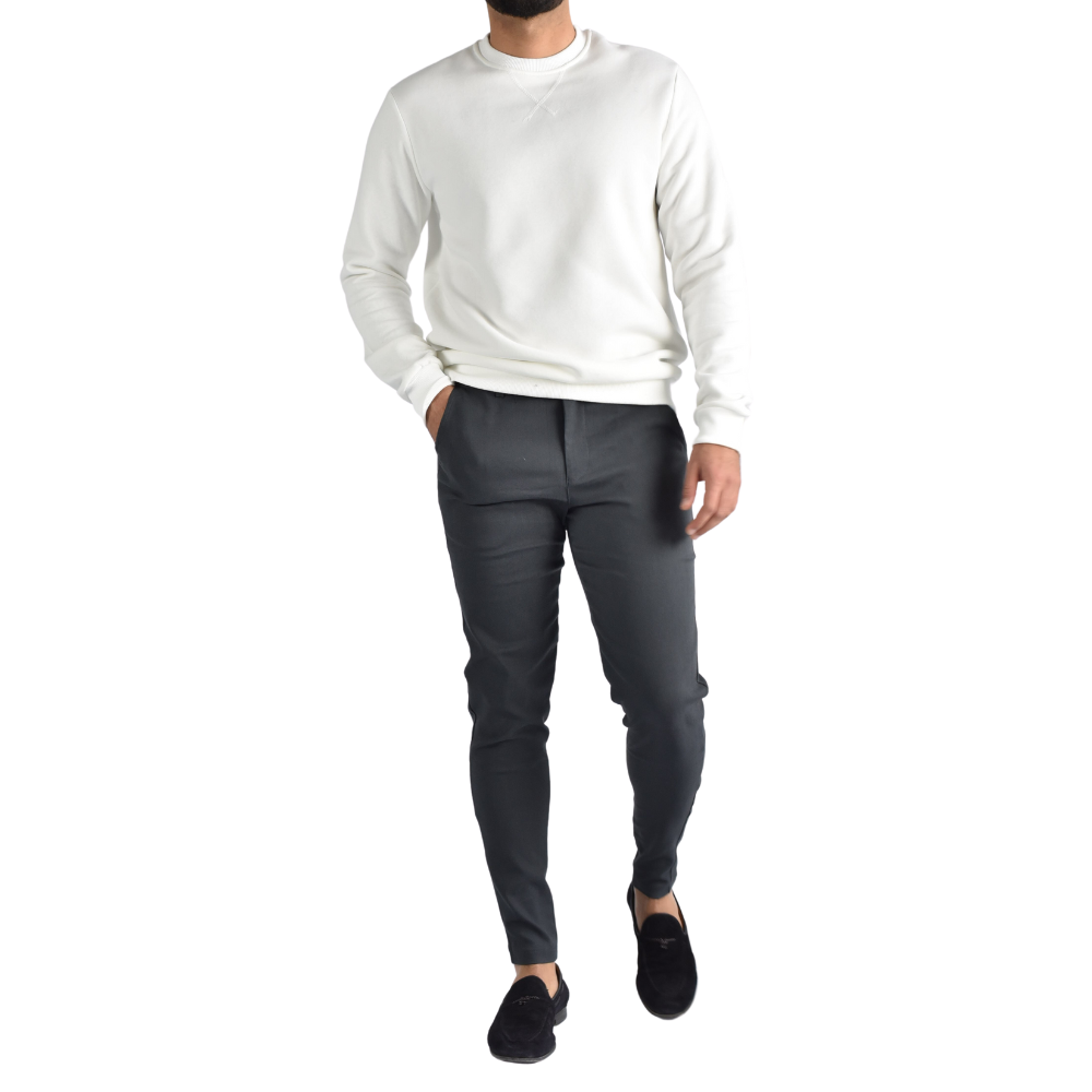 Pantalon stretch in Dark-Grey