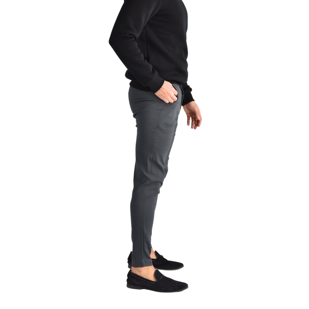 Pantalon stretch in Dark-Grey