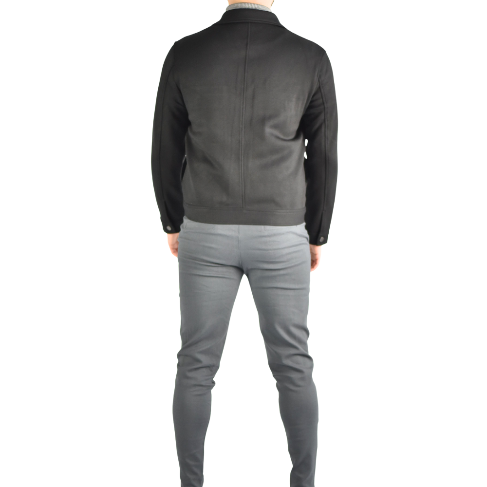 Jacket viscose in Black