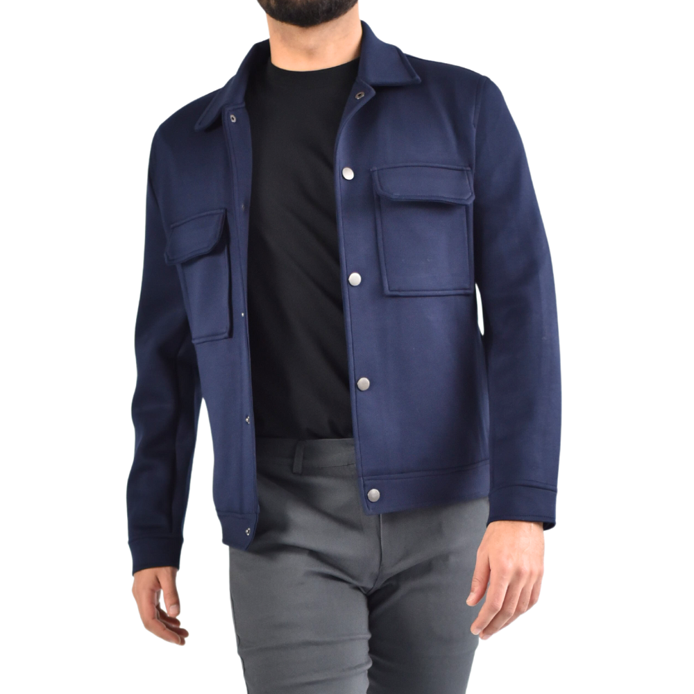 Jacket Viscose in Navy