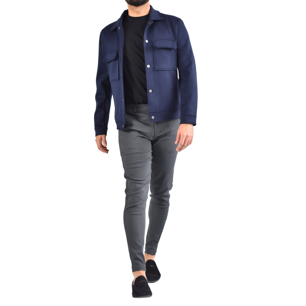 Jacket Viscose in Navy