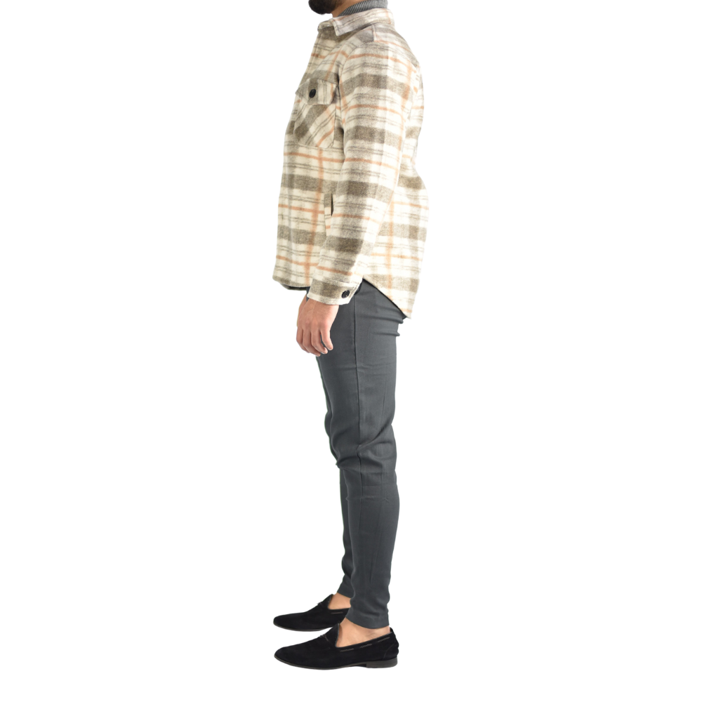 Vest Overhemd Squared in Brown
