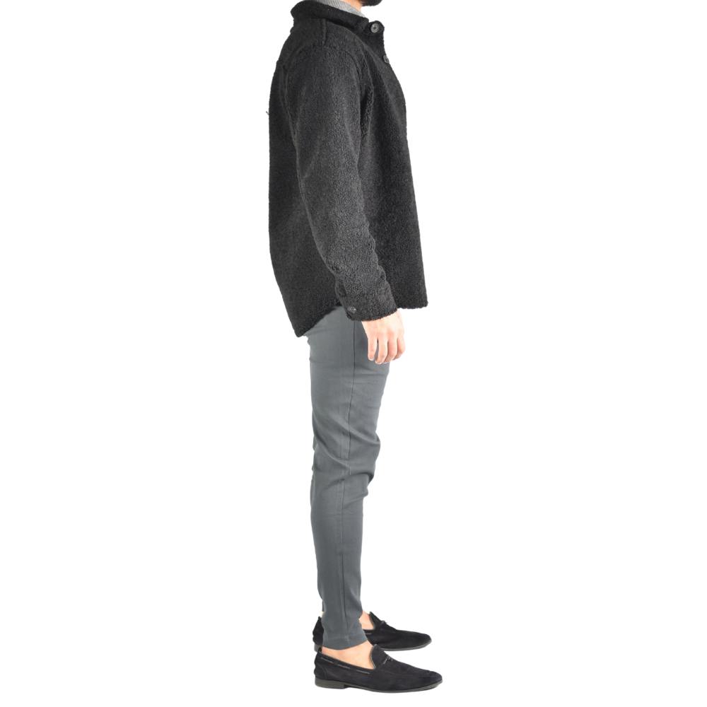 Vest Wooly Overhemd in Black