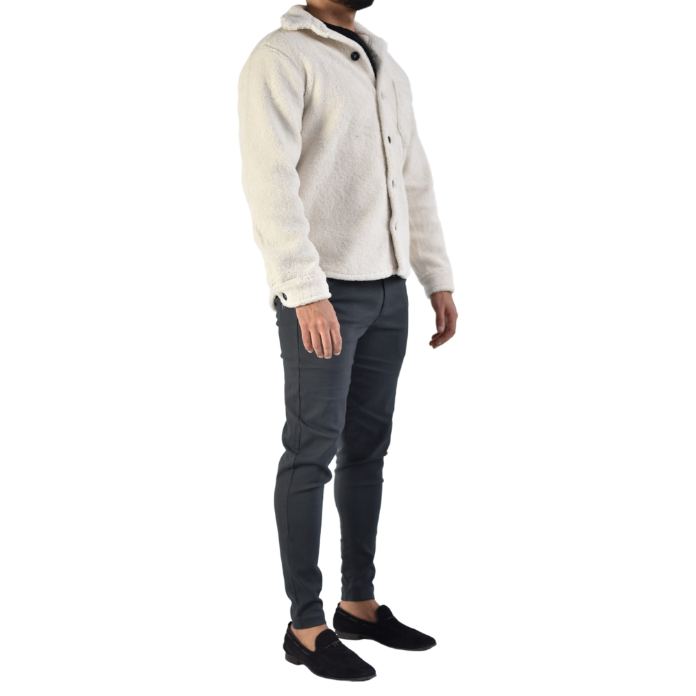 Vest Wooly Overhemd in White