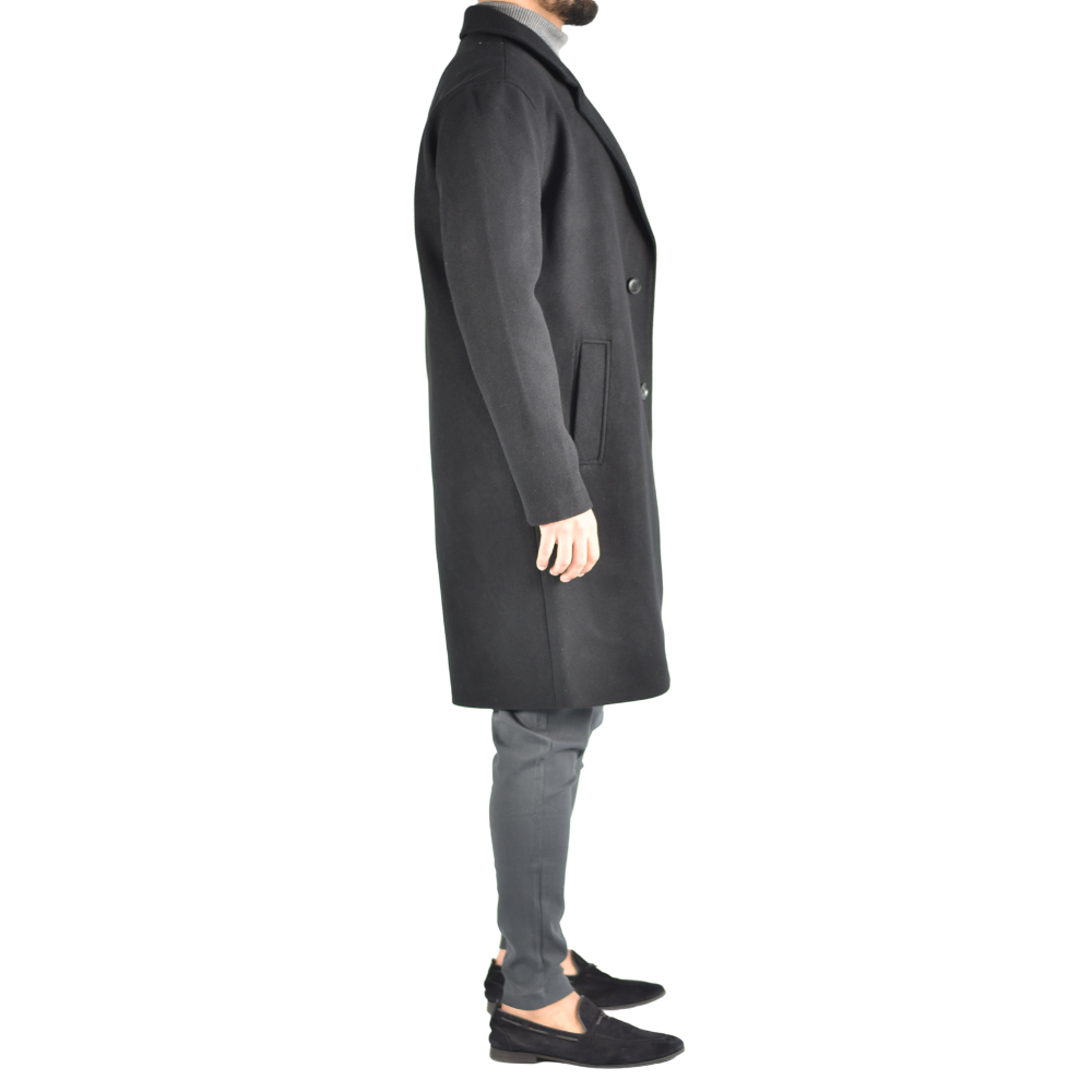 Trenchcoat Jas in Black
