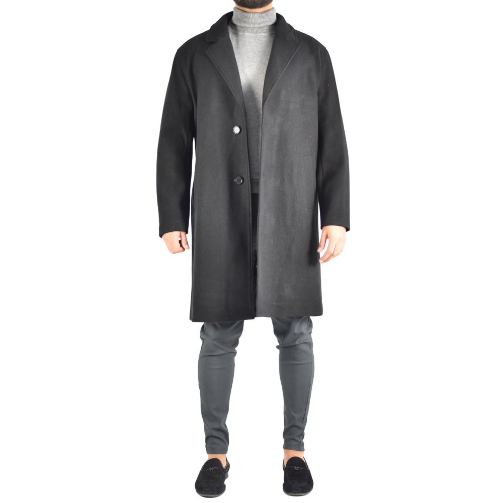 Trenchcoat Jas in Black