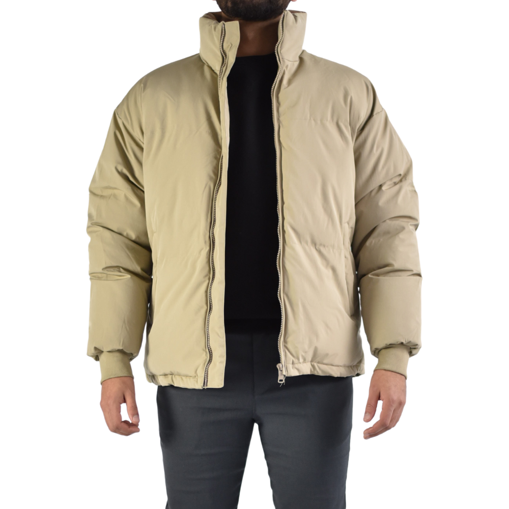 Jacket Short Puffer in Beige