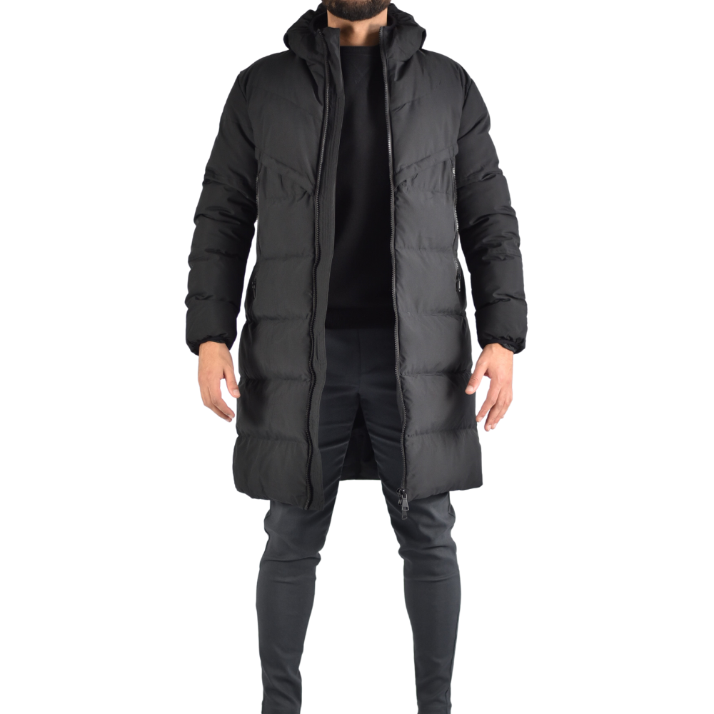 Jacket Long Puffer in Black