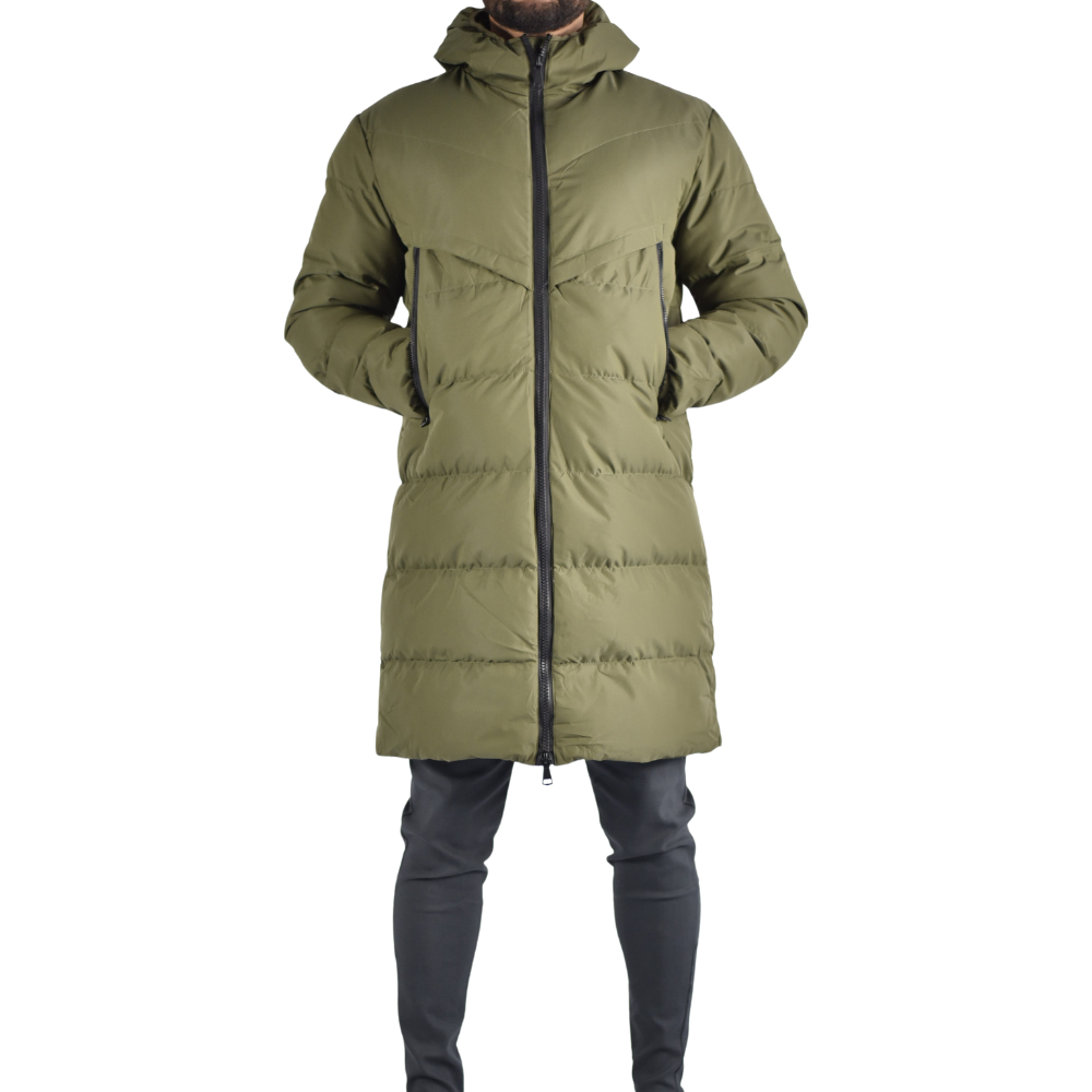 Jacket Long Puffer in Green
