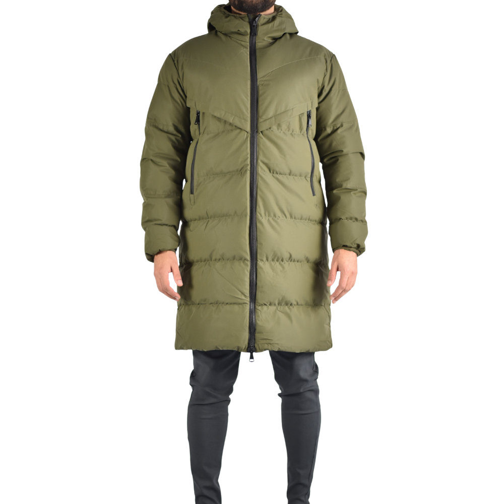 Jacket Long Puffer in Green