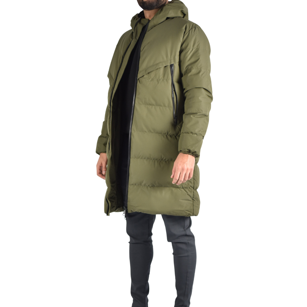 Jacket Long Puffer in Green