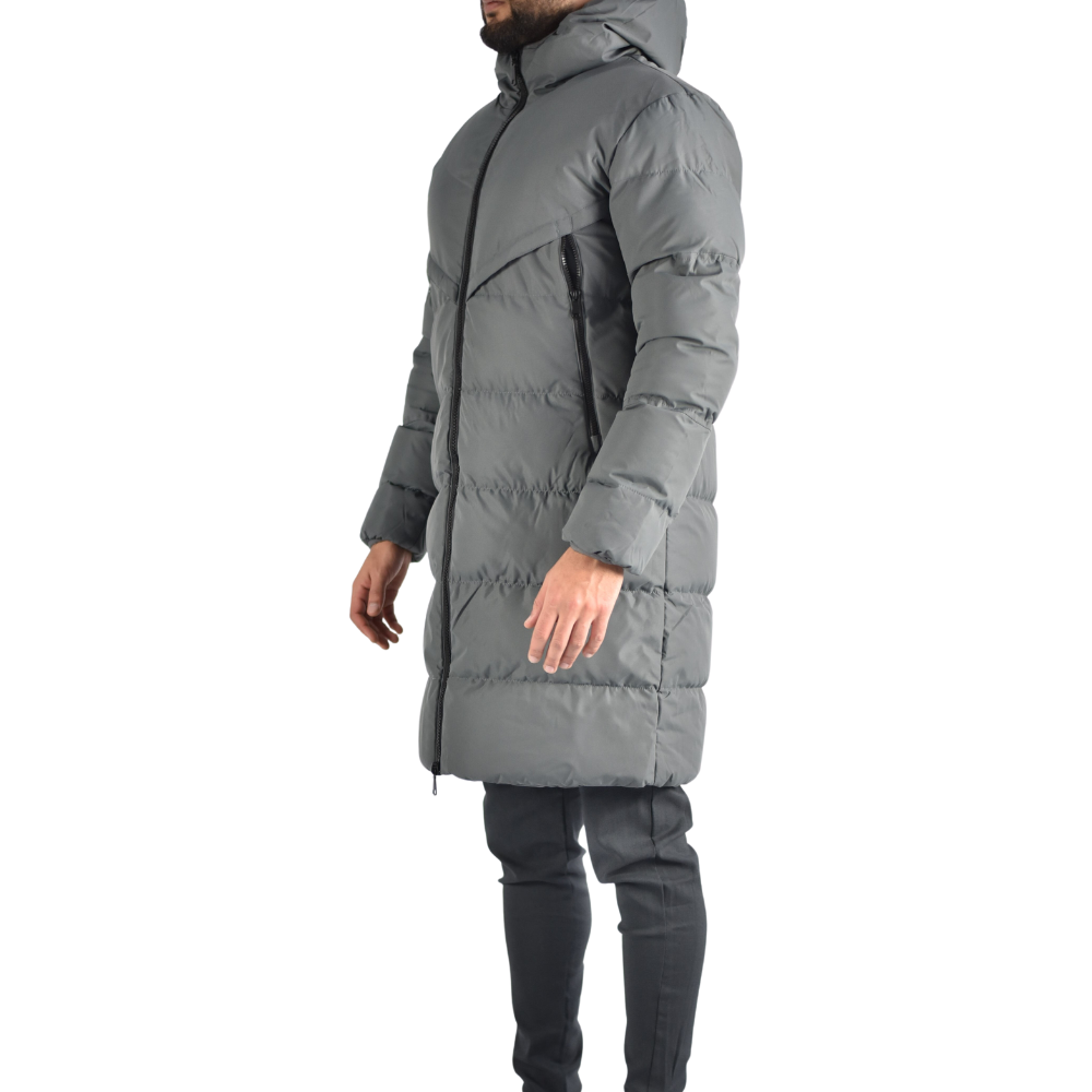 Jacket Long Puffer in Grey