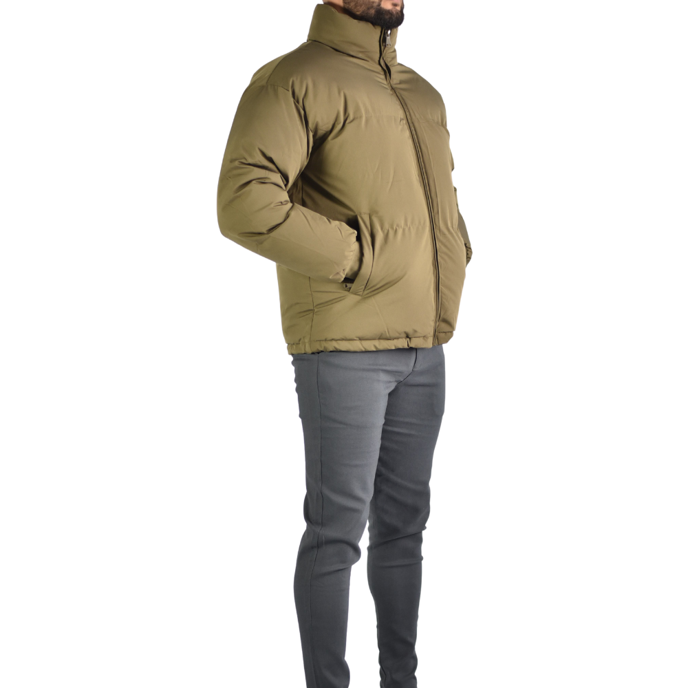 Jacket Short Puffer in Brown