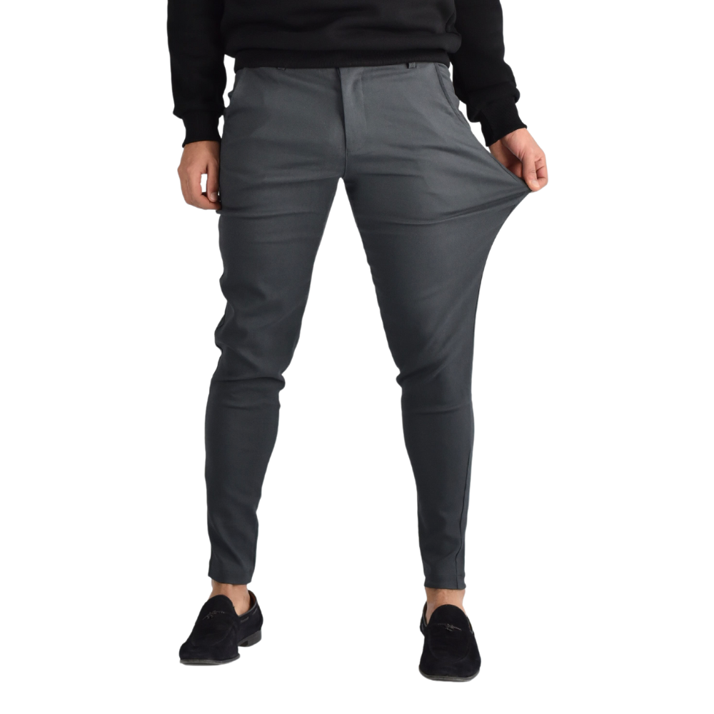 Pantalon stretch in Dark-Grey