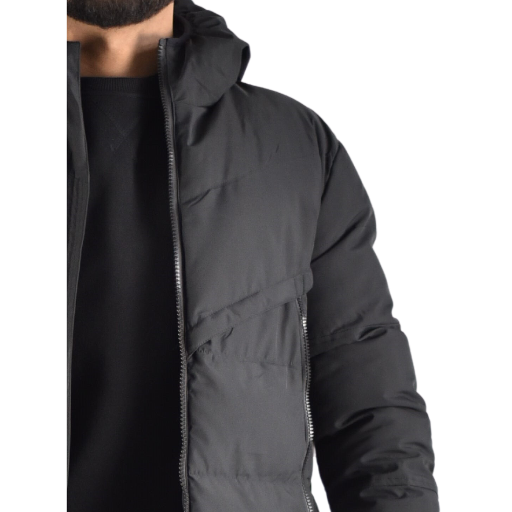 Jacket Long Puffer in Black