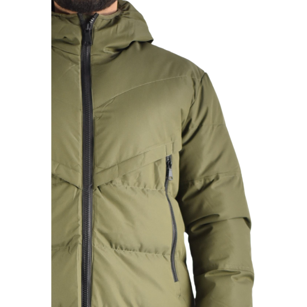 Jacket Long Puffer in Green