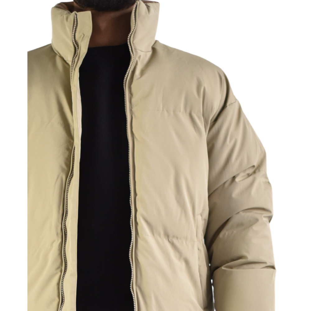 Jacket Short Puffer in Beige