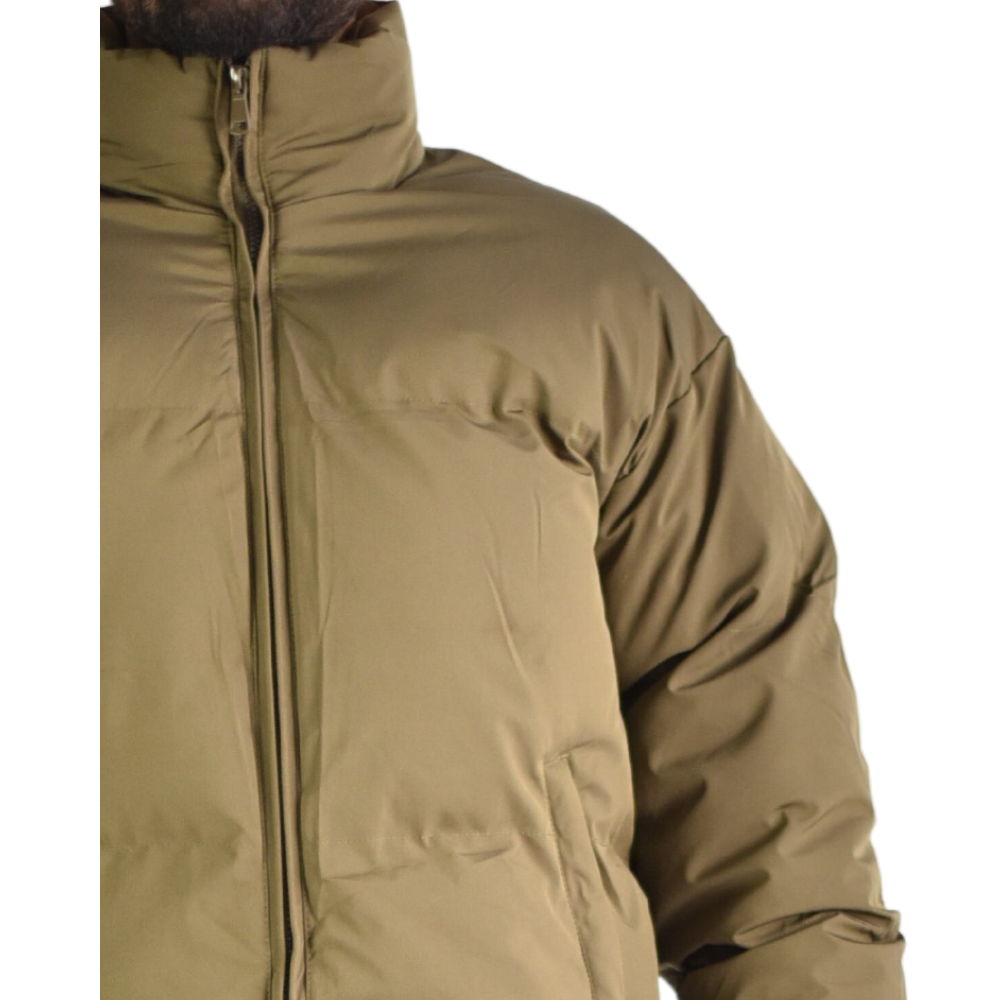 Jacket Short Puffer in Brown