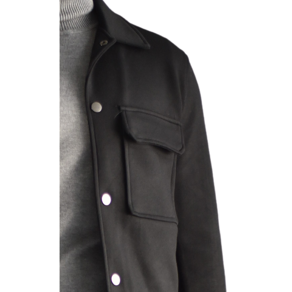 Jacket viscose in Black