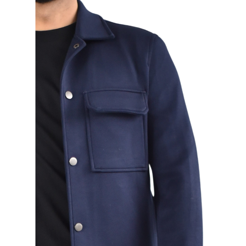 Jacket Viscose in Navy