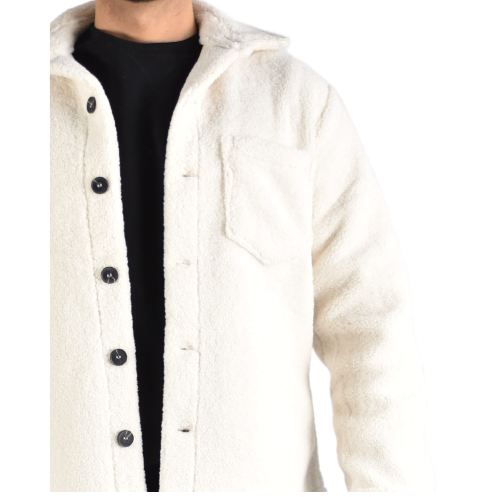Vest Wooly Overhemd in White