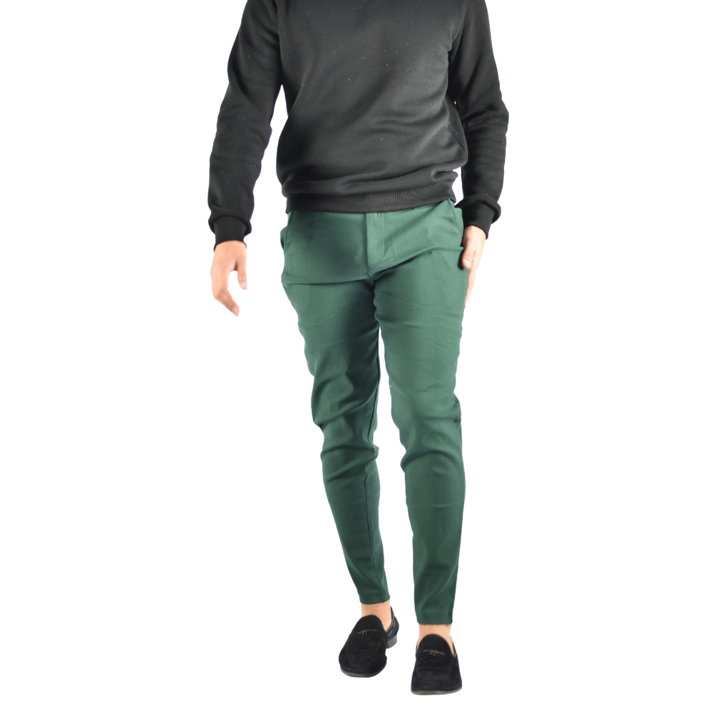 Pantalon stretch in Green